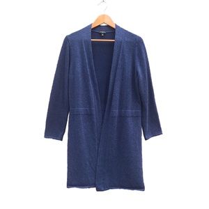 Talbot’s Open Cardigan Structured Back Vent Waistband Blue Plus Size X 12 14 16